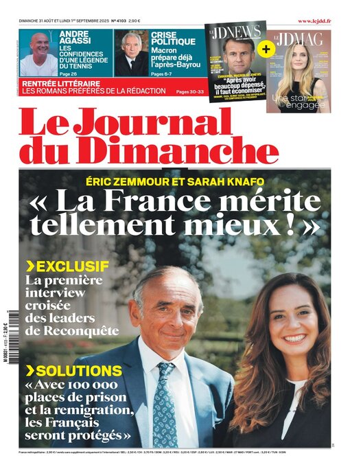 Title details for Le Journal du dimanche by Lagardere Media News - Available